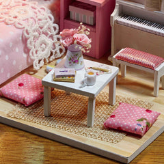 24 Scale Mini Dollhouse Kit with Room Accessories and Furniture