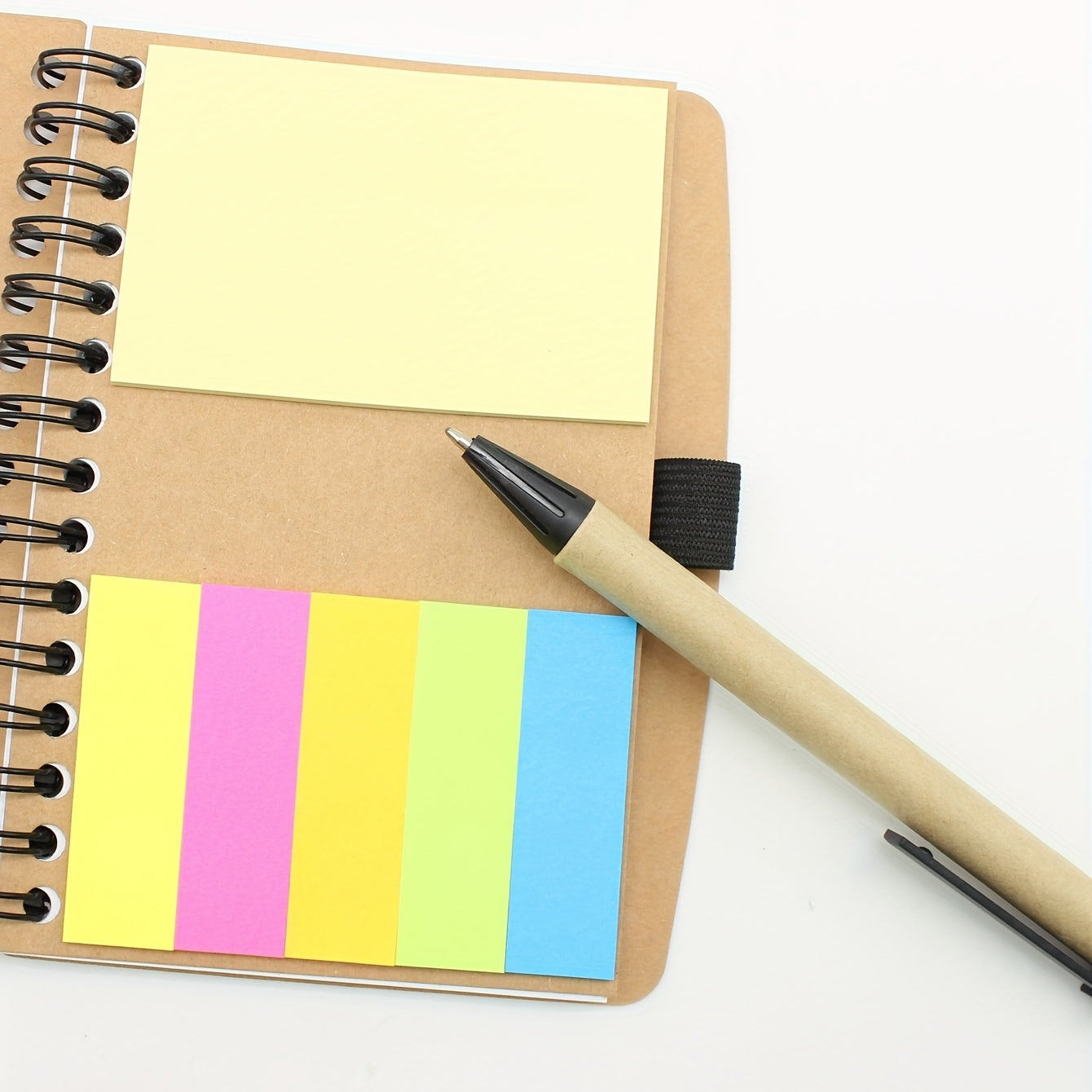 Multifunctional Notebooks Set with Ballpoint Pen, Sticky Notes