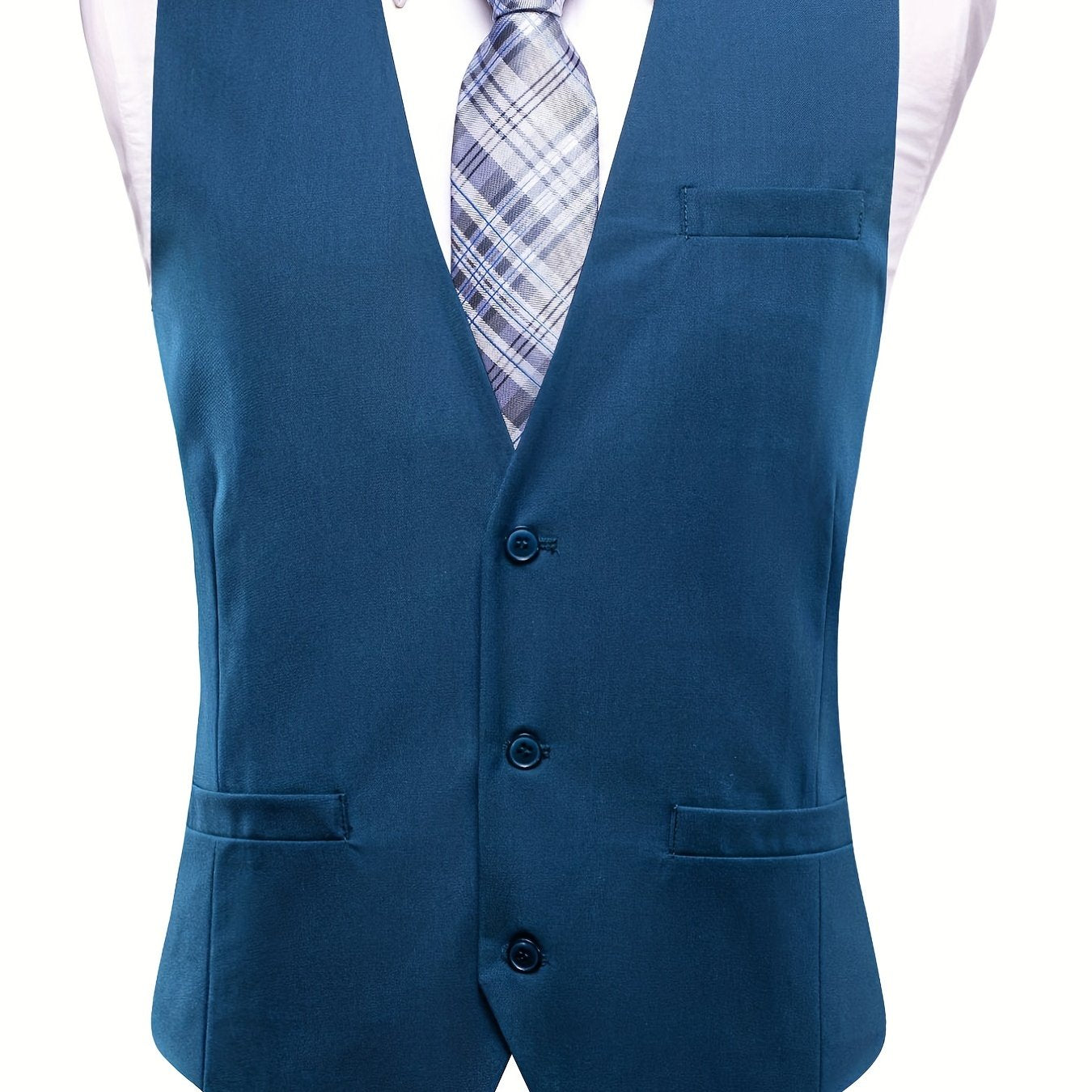 Vintage Style Waistcoat Single Breasted V Neck Vest for Men