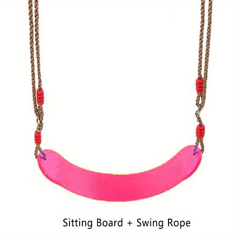 Kids Outdoor Swing Seat with Adjustable Ropes