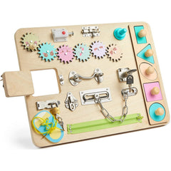 Dyzi Busy Board for Toddlers Sensory Travel Toys Early Development Autism