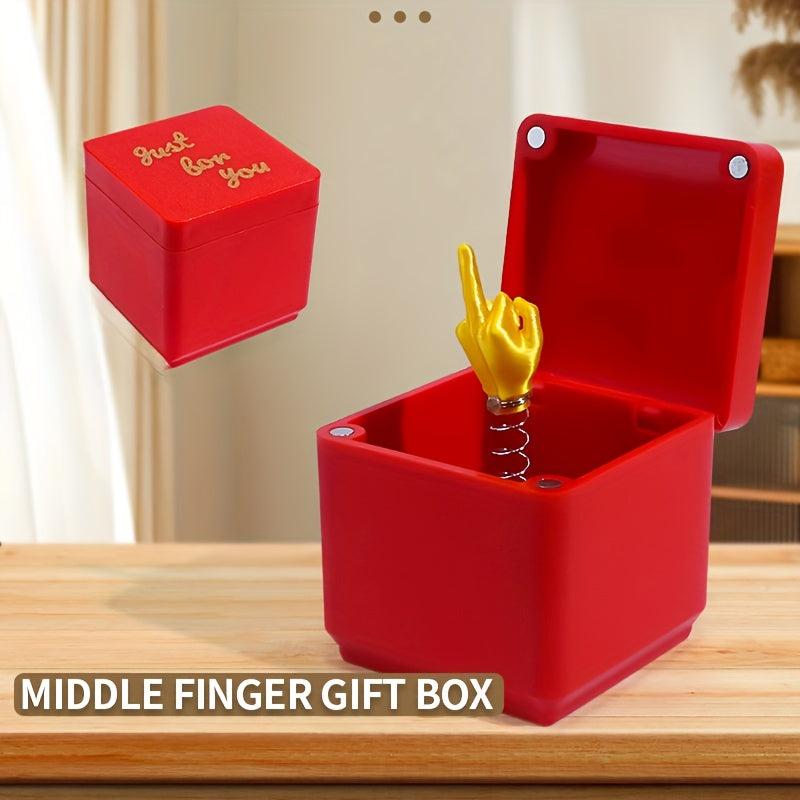 Funny Prank Box with Secret Compartment for Adults - Red Gag Toy