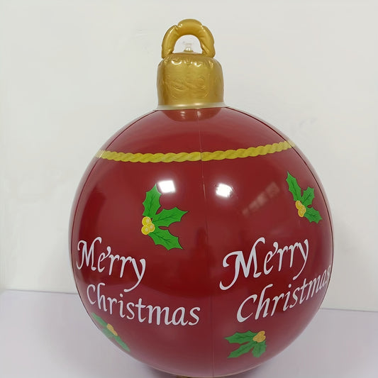 1pc Christmas Inflatable Ball Yard Decor Waterproof & Durable Home Decoration