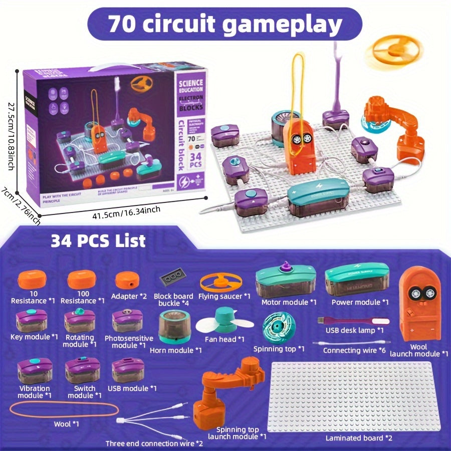 Children's Circuit Experiment Game Electronic Exploration Kit