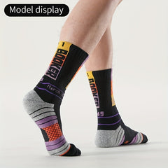 Long Tube Basketball Socks Breathable Thick Anti-shock Towel Bottom Sports Socks