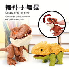 Mini Dinosaur Toy Tyrannosaurus Rex Triceratops Model