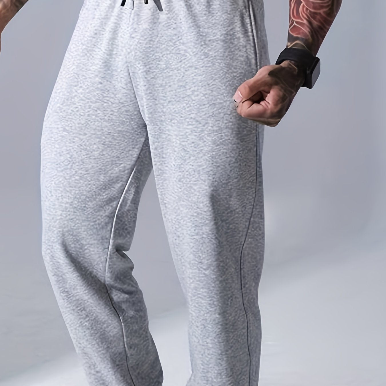 Men's Drawstring Joggers Sweatpants Loose Workout Running Pants