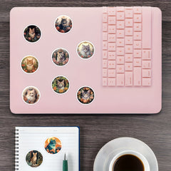 500pcs Cat Stickers Roll Vinyl Stickers for Scrapbook Laptop Bumper Skateboard
