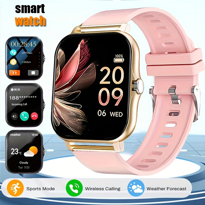 Smart Watch Calls Text Alerts Sport Modes Music Rose Gold