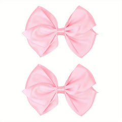 2pcs Satin Bow 10-16 Cm Headwear Princess Hair Accessories for Party