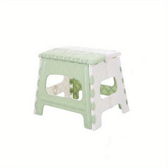 1pc Folding Stools Portable Handle Lightweight Plastic Chair Outdoor Camping