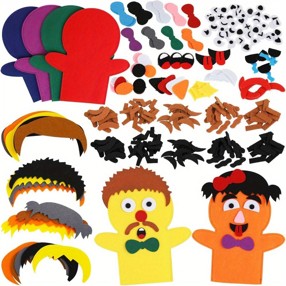 DIY Felt Hand Puppet Kit Create Character Puppets Parties Festive Events