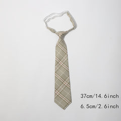 Plaid Pre Tie Formal Wear Business Style Party Tie - Unisex