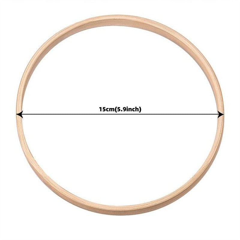Wooden DIY Catcher Embroidery Hoop Craft Circle Ring Hanging Wedding Decor