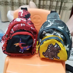 Kids Dino Print Crossbody Bag Messenger Bag Adjustable Straps