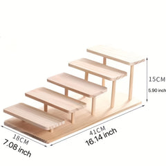 Wooden Glasses Display Frame Pine Hand Storage Rack Creative Desktop