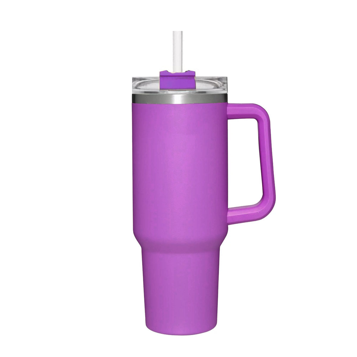 Stainless Steel 40oz Tumbler with Handle and Straw Lid