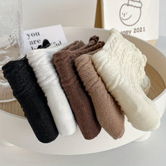 6 Pairs Comfy & Ruffle Women's Textured Socks