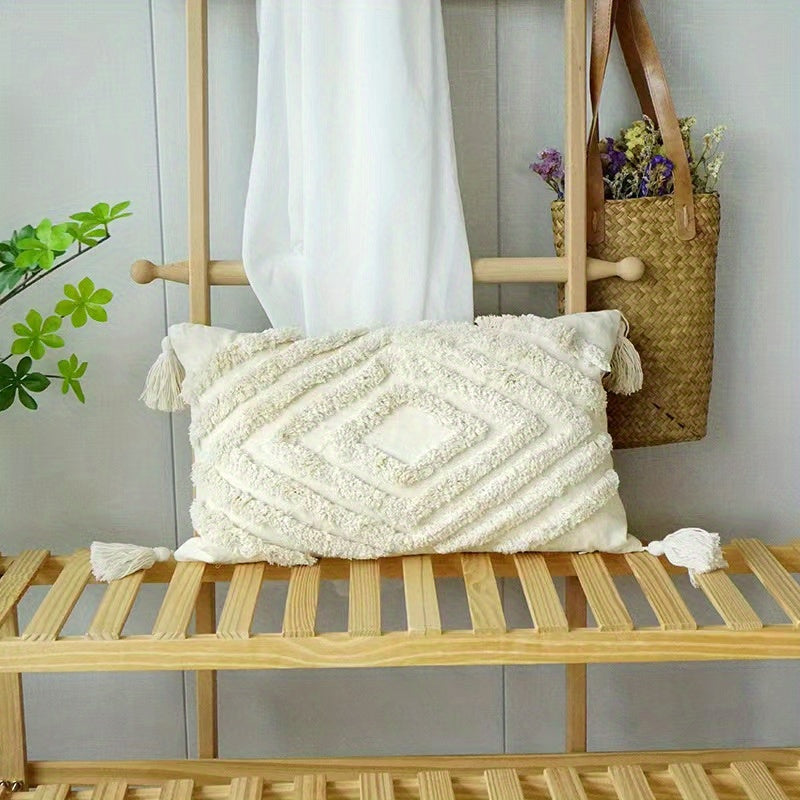 Bohemian Style Plush Cushion Cover Throw Pillowcase