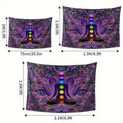 Bohemian Psychedelic Style Tapestry Wall Hanging for Home