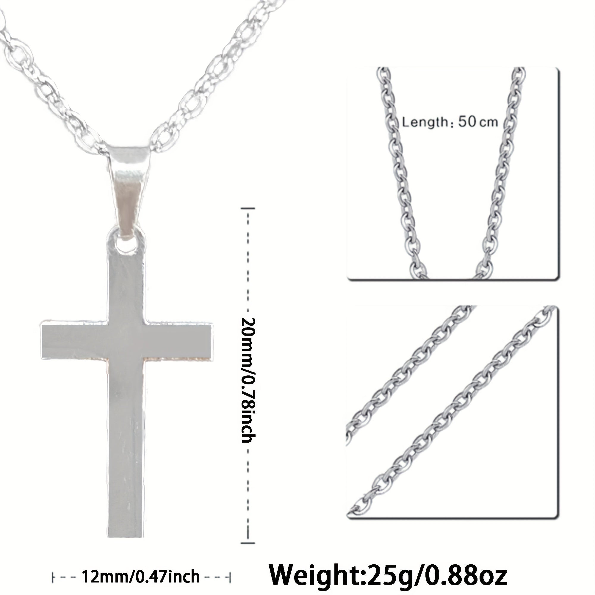 Cross Pendant Necklace With Message Card - Gift For Son