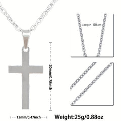 Cross Pendant Necklace With Gift Card Box for Grandson