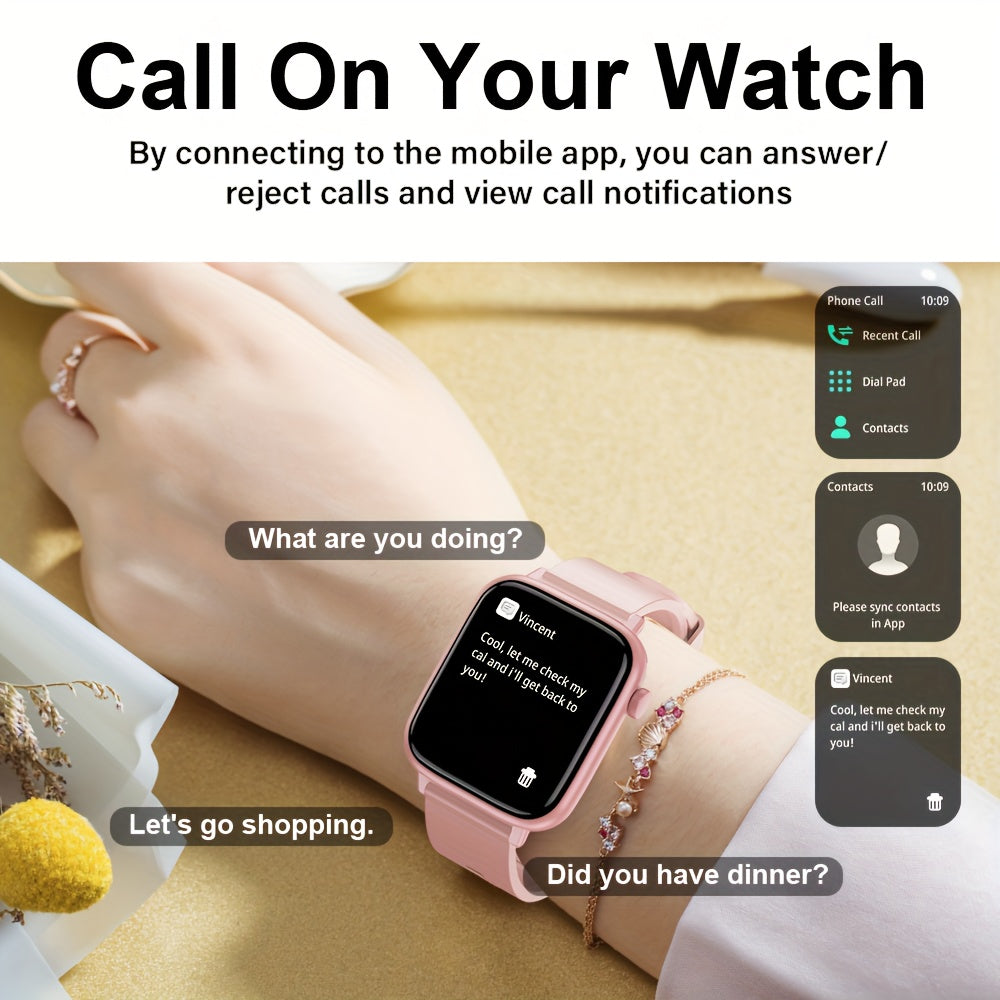 LAXASFIT SmartWatch Wireless Call Make Answer Reject Call Watch Men Women IP68