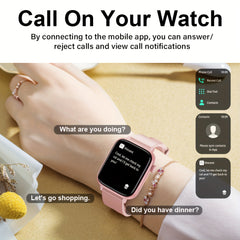LAXASFIT SmartWatch Wireless Call Make Answer Reject Call Watch Men Women IP68