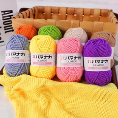 8pcs 100 Acrylic 4 Strands Braided Yarn Soft Textured Hand Crochet Knitting
