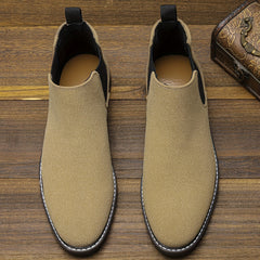 Men's Chelsea Boots Round Toe Ankle Boots