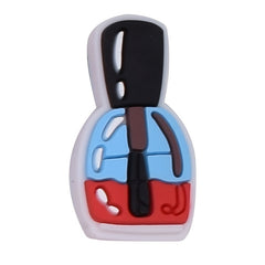 47pcs Makeup Theme Pattern Charms for Clogs PVC Bubble Slides Sandals