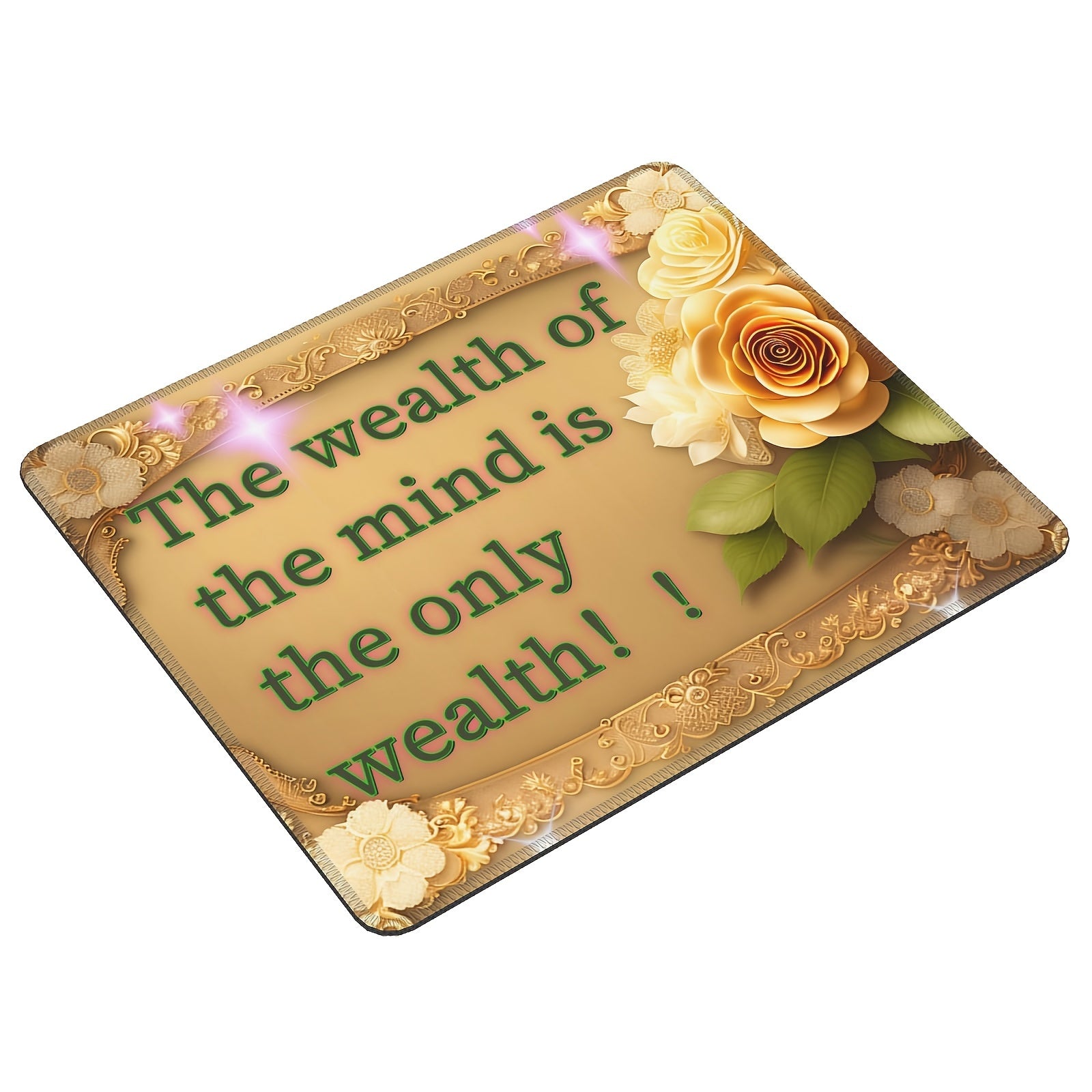 Inspirational Font Pattern Mouse Pad 20x24cm