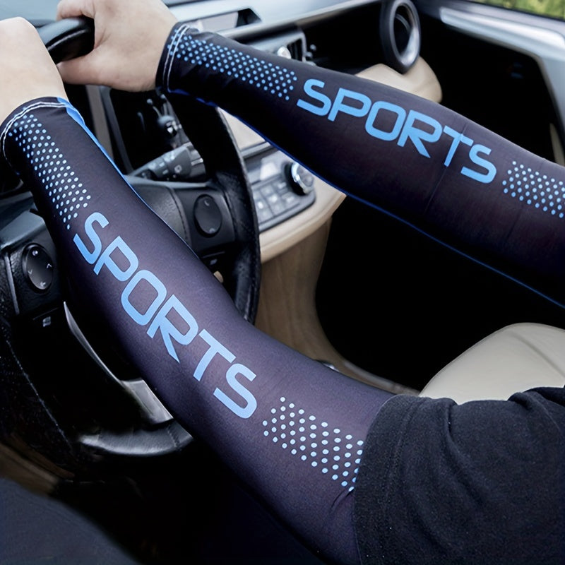 1 Pair Ice Silk Sleeves for Outdoor Protection
