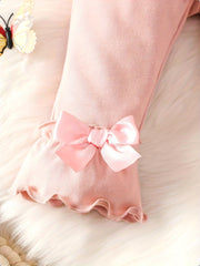 Baby Girls Bow Flare Leg Pants Fall Spring Trousers