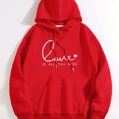 Casual Kangaroo Pocket Hoodie Long Sleeve Sweatshirt