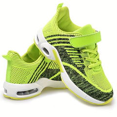 Kids Knit Sneakers Breathable Athletic Shoes Non Slip Outdoor Running