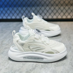 Boys Striped Closed Toe Sneakers Anti Skid Walking Shoes
