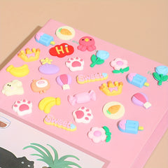 4pcs 3D Cartoon Water Cup Stickers DIY Decoration Material