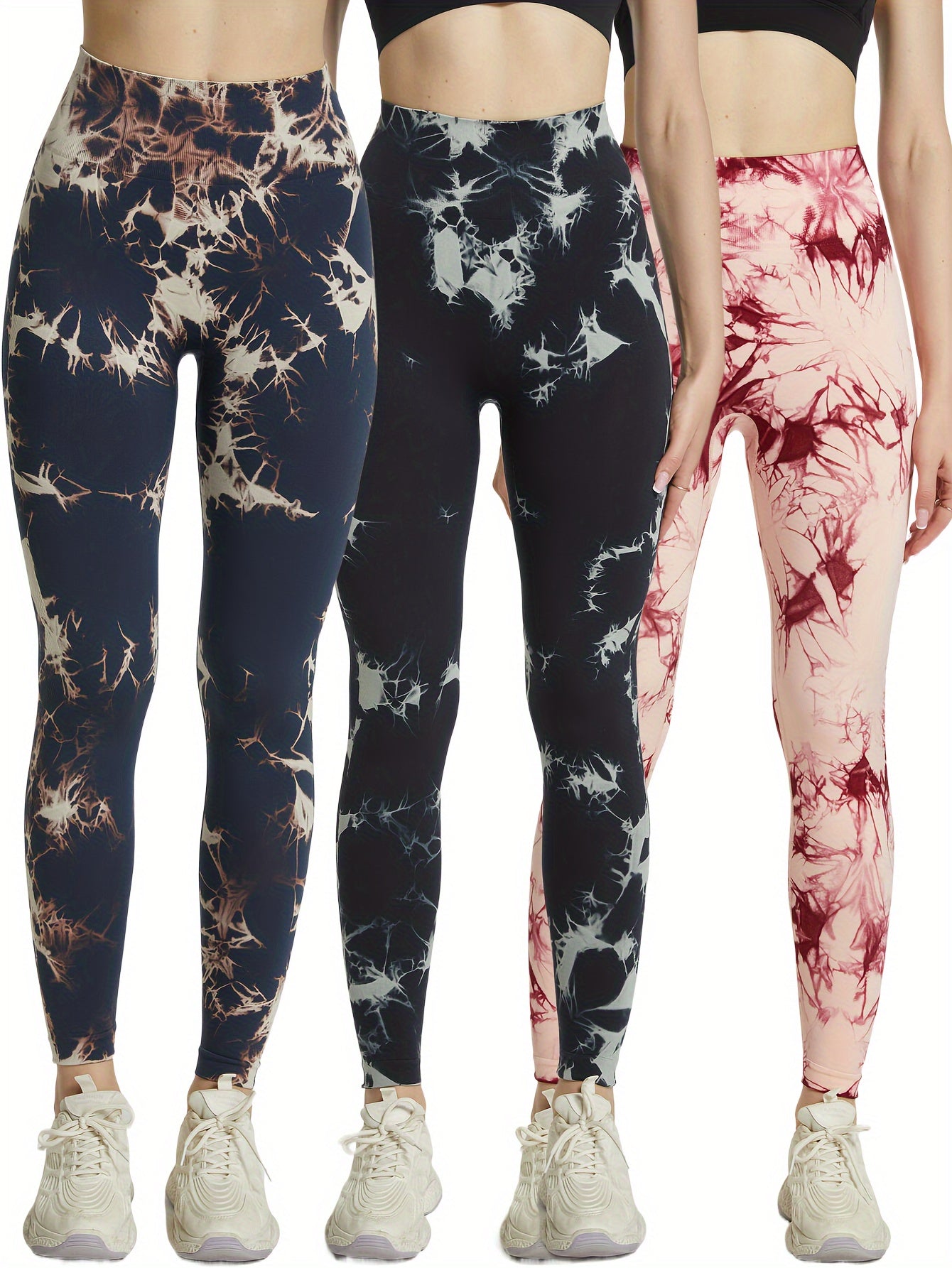 Women's Tie Dye Yoga Pants High Stretch Leggings
