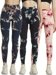 Women's Tie Dye Yoga Pants High Stretch Leggings