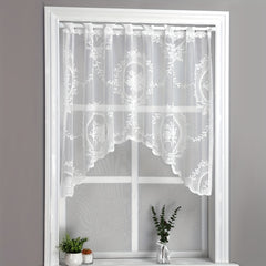 Sweet Lace Small Flower Window Mantle Curtain