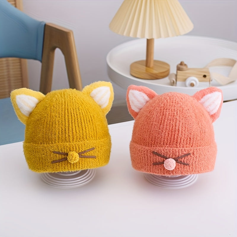 Kids Winter Knitted Hat with Ear Protector for Birthday Gift
