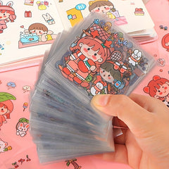 100pcs Children's Pet PET Stickers Diy Cartoon Decorative Stickers