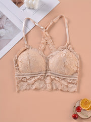 Floral Lace Wireless Bra Push Up Everyday Bra