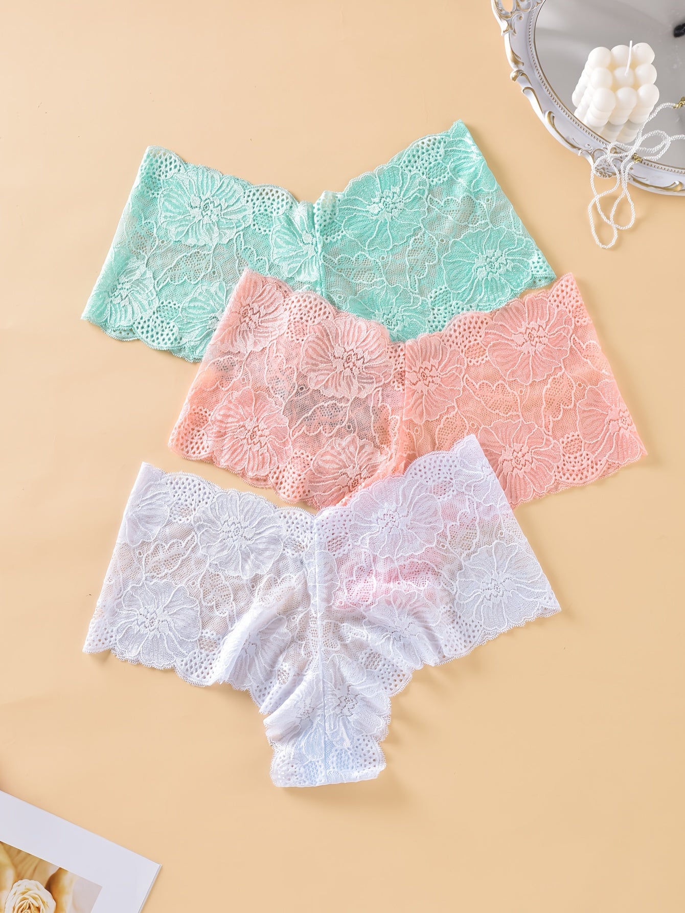 Lace Sexy Panties 3pcs