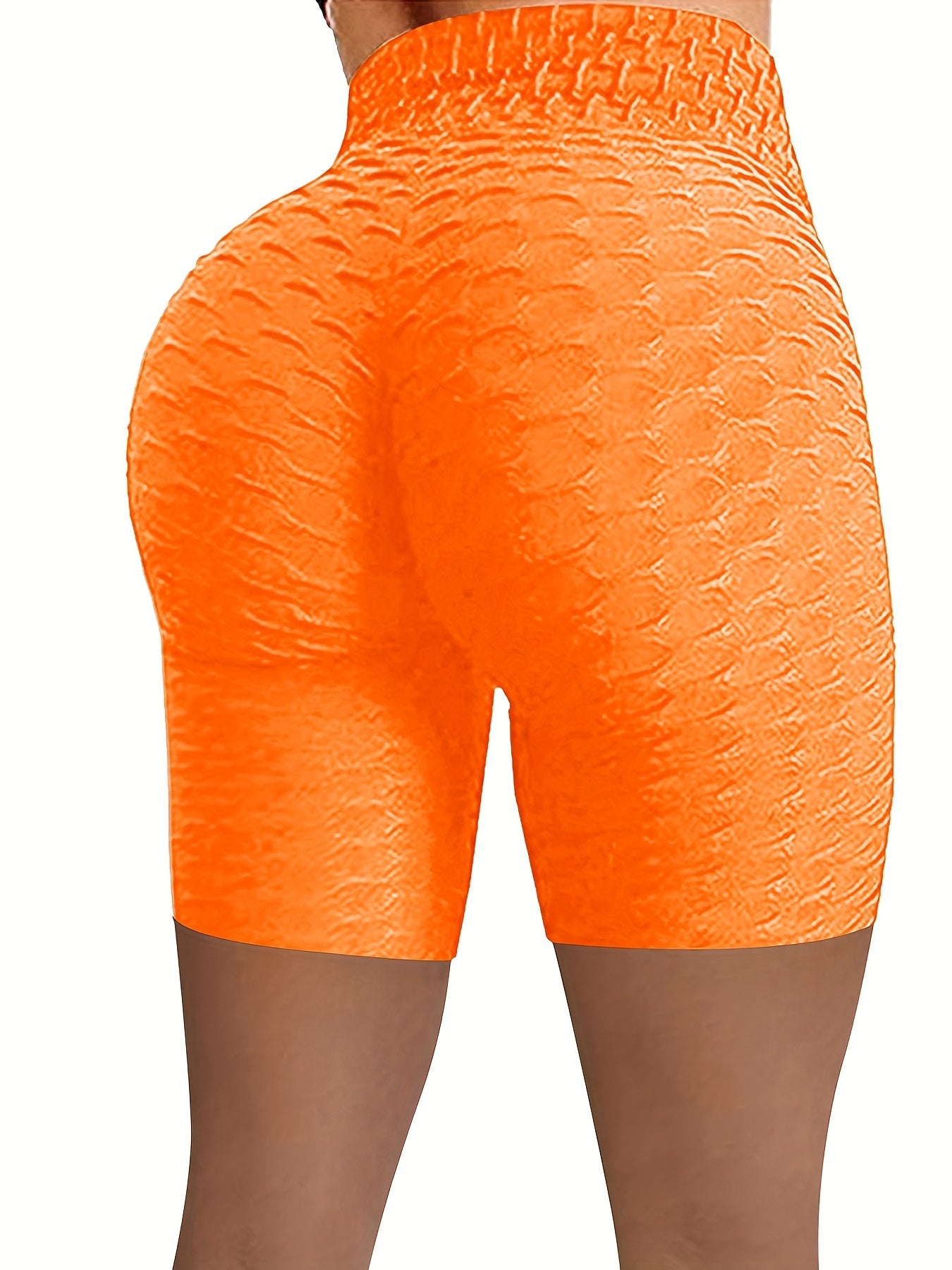 Y2K Solid Skinny Shorts Lifting High Waist Yoga Shorts