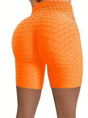 Y2K Solid Skinny Shorts Lifting High Waist Yoga Shorts