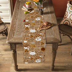 Coffee House Coffee Beans Table Runner 13x72 Inch