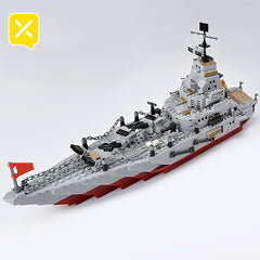 BRICZPLAY Military Aircraft Carrier Battleships and Warplane