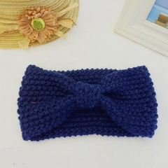 Vintage Winter Knitted Headband Hair Accessory Christmas